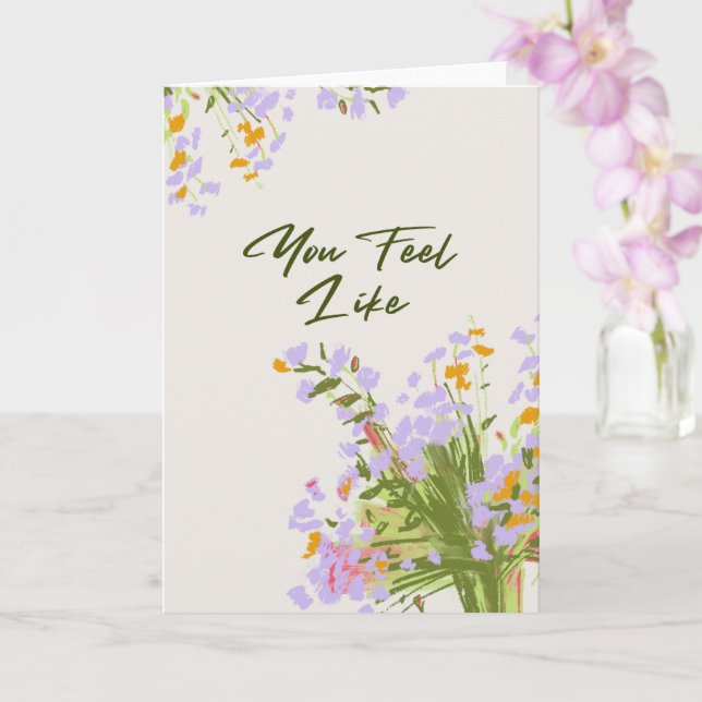 Tarjeta te sientes como carta (Orquídea)