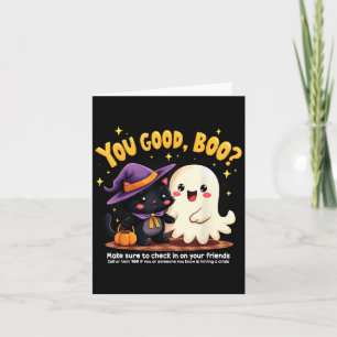 Tarjeta Te Va Bien, Boo_ Prevención Del Suicidio Halloween