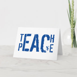 Tarjeta Teach Peace