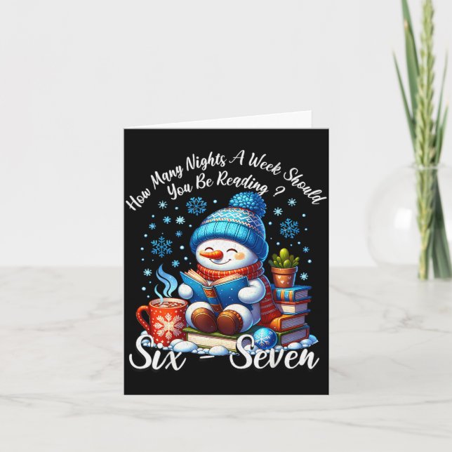 Tarjeta Teacher 67 How Many Nights A Week Should You Be Re (Anverso)