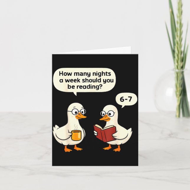 Tarjeta Teacher 67 How Many Nights A Week Should You Be Re (Anverso)