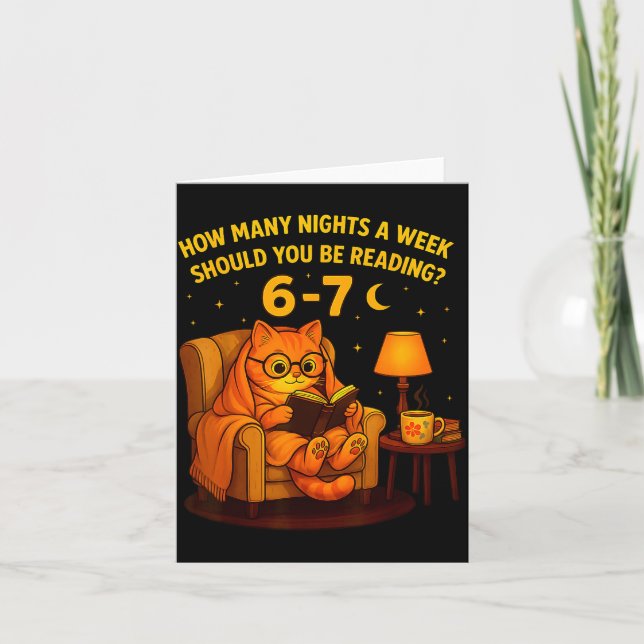 Tarjeta Teacher 67 How Many Nights A Week Should You Be Re (Anverso)