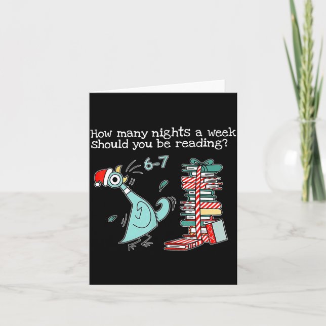 Tarjeta Teacher 67 How Many Nights A Week Should You Be Re (Anverso)