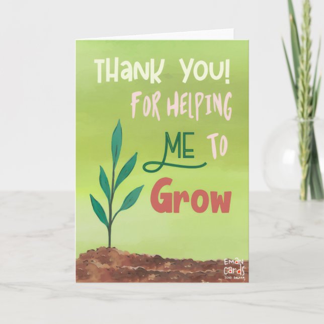 Tarjeta Teacher's Day Appreciation Card (Anverso)