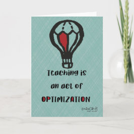 Tarjeta Teacher's Day Appreciation Simple Design