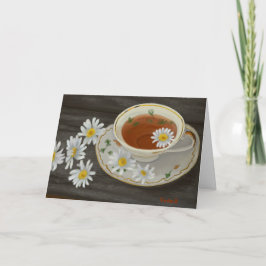 Tarjeta Teacup con ánimo de flores Verse JW
