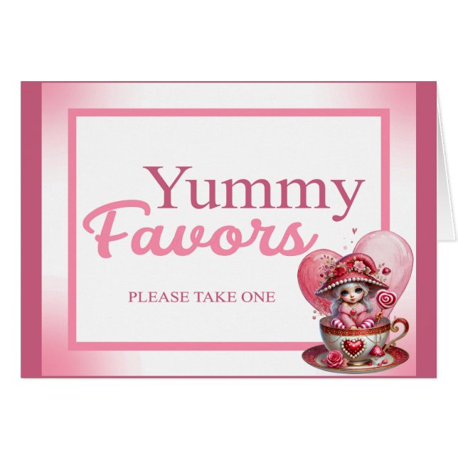 Tarjeta Teacup Cuties_ Favors (Anverso (Horizontal))