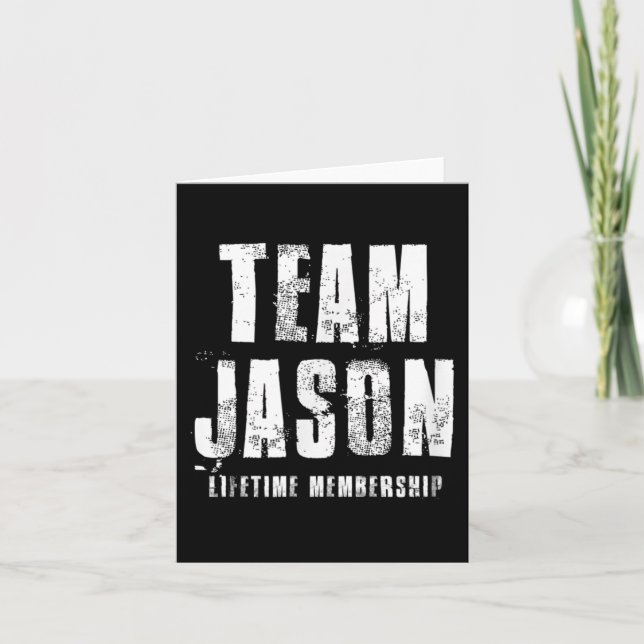 Tarjeta Team Jason Motivational Insrational Proud Family  (Anverso)