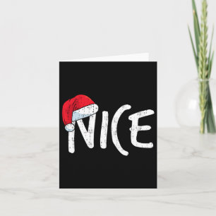 Tarjeta Team Naughty Nice Funny Matando Navidades Parejas