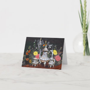 Tarjeta Teatime en el jardín de Jim Ivey--Notecard en