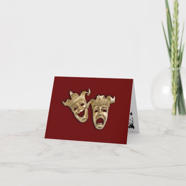 Tarjeta Teatro de comedia y tragedia (Anverso)