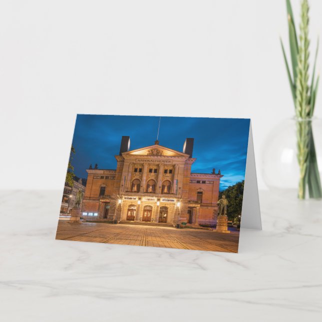 Tarjeta Teatro Nacional de Oslo (Anverso)