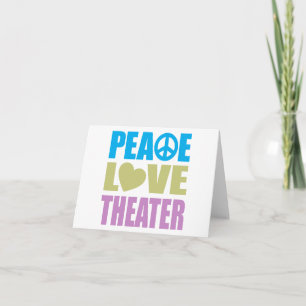 Tarjeta Teatro Peace Love