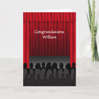 Teatro Stage Felicitaciones Personalizado Saludo