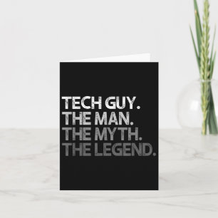 Tarjeta Tech Guy Gift La Leyenda De Mitos De Hombre