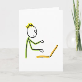 Tarjeta Tech Guy Stickman