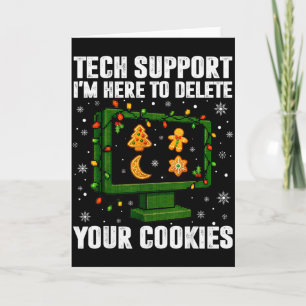 Tarjeta Tech Support Eliminar Sus Cookies Hombres Feo Chri