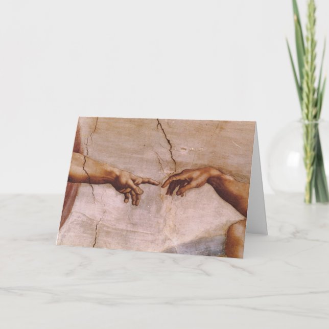 Tarjeta Techo de la capilla de Sistine (Anverso)