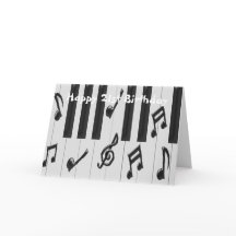 Teclado Piano Personalizado 21º cumpleaños