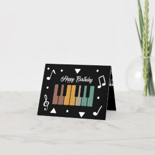 Tarjeta Teclas de Piano Personalizadas