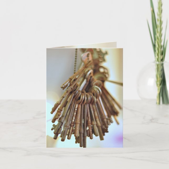 Tarjeta Teclas de vintage (Anverso)