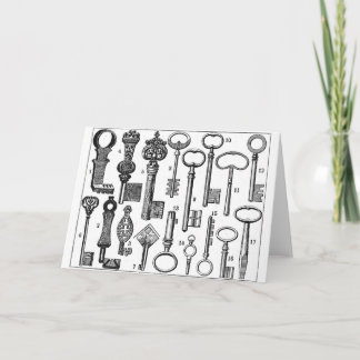 Tarjeta Teclas de vintage