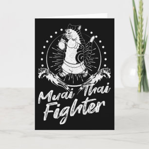 Tarjeta Técnica de luchador de Muay Thai Tailandia Puño An