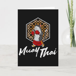 Tarjeta Técnica de luchador de Muay Thai Tailandia Puño An