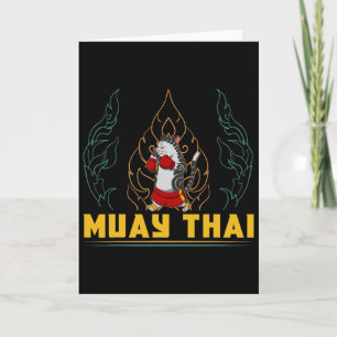 Tarjeta Técnica de luchador de Muay Thai Tailandia Puño An