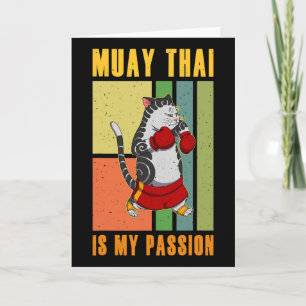 Tarjeta Técnica de luchador de Muay Thai Tailandia Puño An