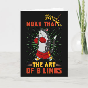 Tarjeta Técnica de luchador de Muay Thai Tailandia Puño An