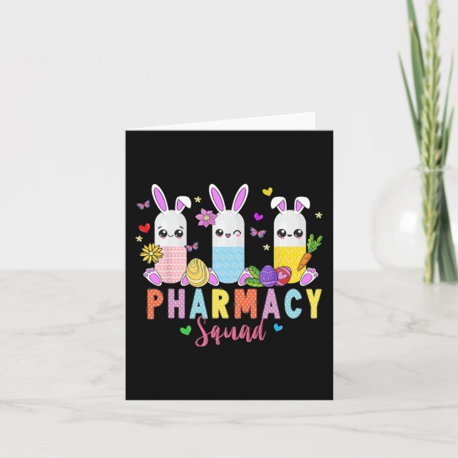 Tarjeta Técnico de farmacia Bunny Easter Day Pharmacy Tech (Anverso)