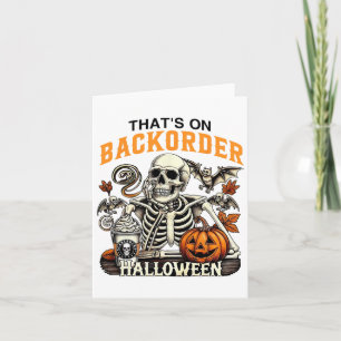 Tarjeta Técnico de Farmacia Esqueleto Divertido de Hallowe