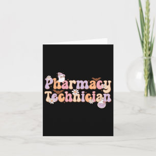 Tarjeta Técnico de Farmacia Retro de Halloween Espeluznant