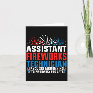 Tarjeta Técnico De Fuegos Artificiales Istantes Si Vemos G