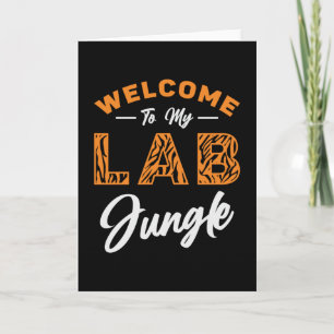 Tarjeta Técnico De Laboratorio Bienvenido A Mi Jungla De L
