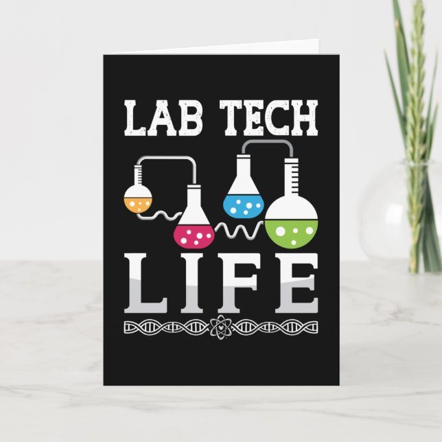 Tarjeta Técnico de Laboratorio de Médica Químico de Lab Te (Anverso)