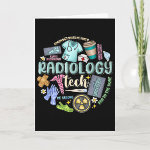 Tarjeta Técnico de Radiología Navidad Técnico de Rad Técni