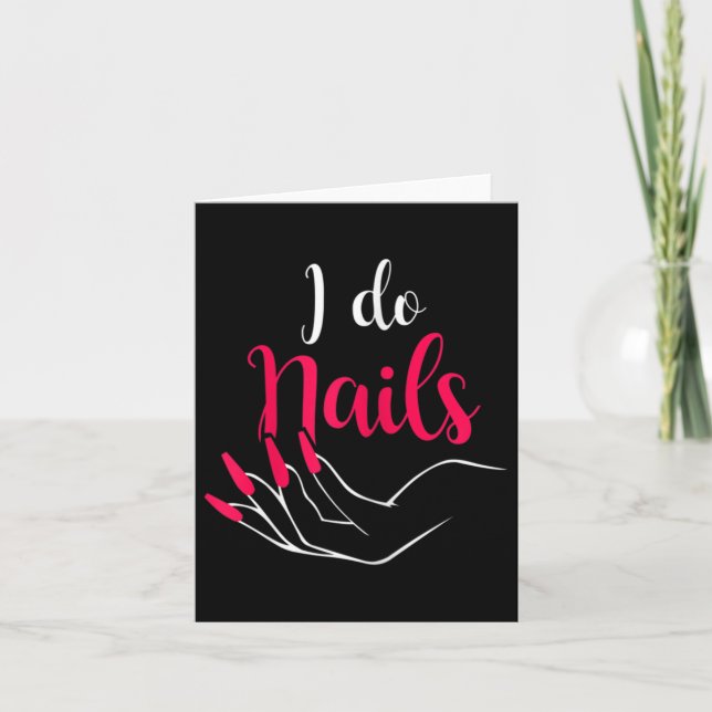 Tarjeta Técnico de uñas I Do Nails femenino (Anverso)