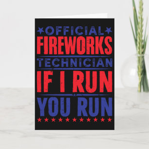 Tarjeta Técnico Oficial de Fuegos Artificiales 4 de Julio