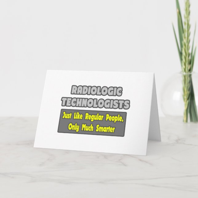 Tarjeta Técnicos radiológicos .. Más inteligente (Anverso)