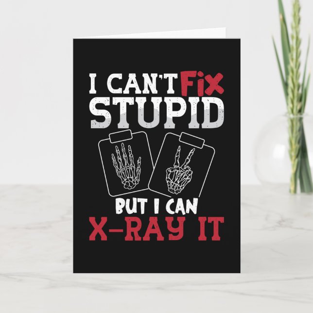 Tarjeta Tecnología de radiología no puedo arreglar a un te (Anverso)