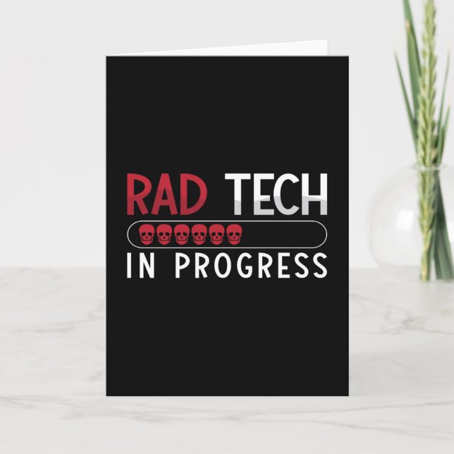 Tarjeta Tecnólogo De Radiología Tech Rad Tech In Progress (Anverso)
