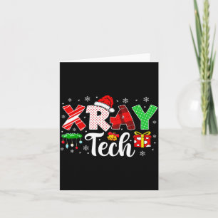 Tarjeta Tecnólogo de Rayos X Lazo de Navidad Técnico de Ra