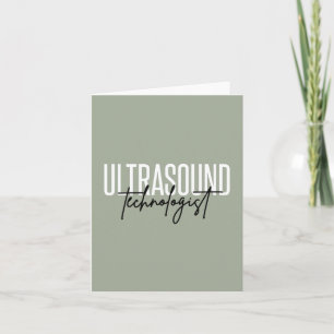 Tarjeta Tecnólogo de ultrasonido Regalos tecnológicos de