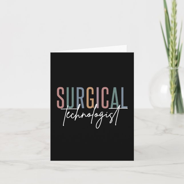 Tarjeta Tecnólogo quirúrgico Med Surg Tech Cirugía (Anverso)