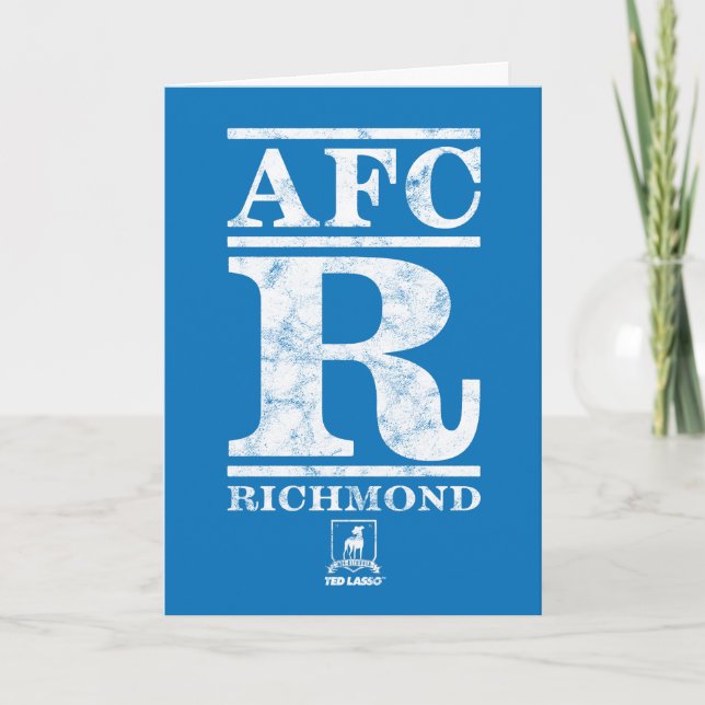 Tarjeta Ted Lasso | AFC R Richmond Text Logo (Anverso)