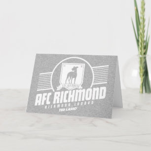 Tarjeta Ted Lasso   Gráfico de rayas atléticas AFC Richmon