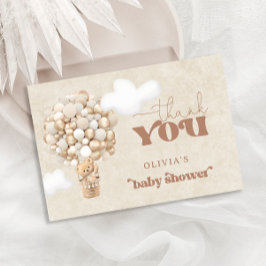 Tarjeta Teddy Bear Balloon Bearly Wait Gracias