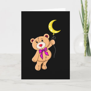 Tarjeta Teddy Bear Cute Baby Cuddle Animal Love Idea